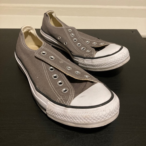 Grey Converse Chuck Taylor All Star Low Oxford Sneaker, Women’s Size 8.5 - Picture 1 of 6